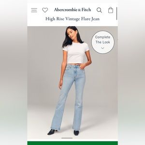 Abercrombie & Fitch The ‘70s Vintage Flare Ultra High Rise Jeans